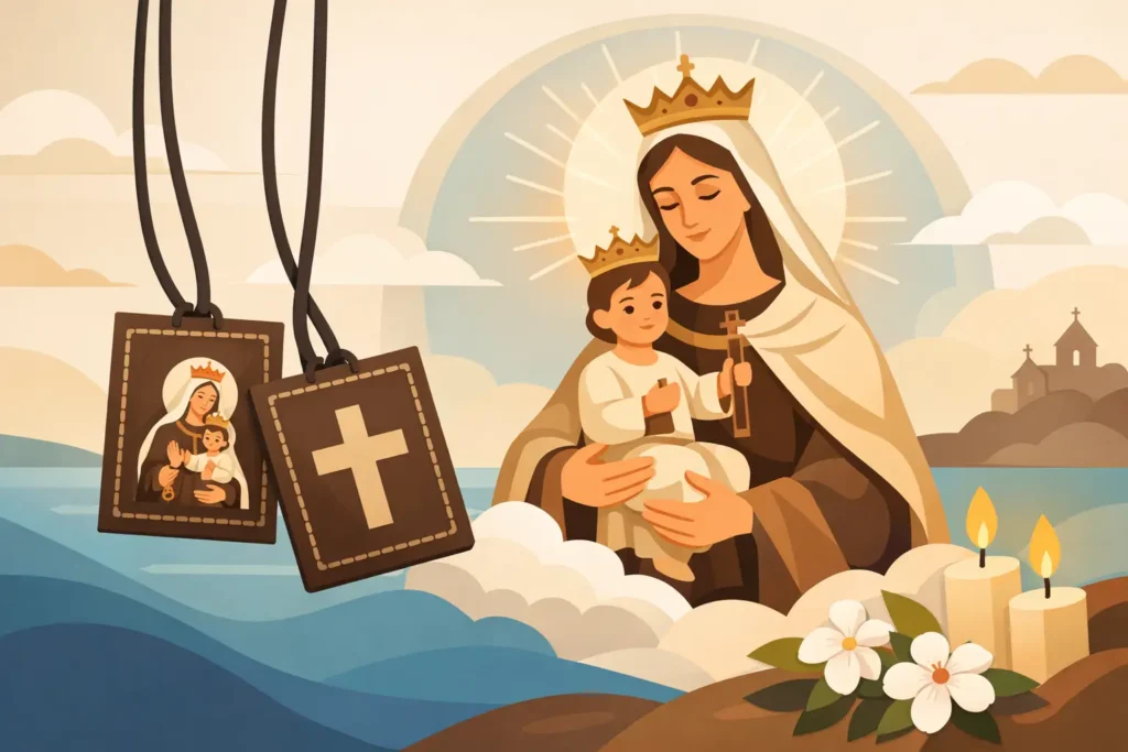 El escapulario de la Virgen del Carmen