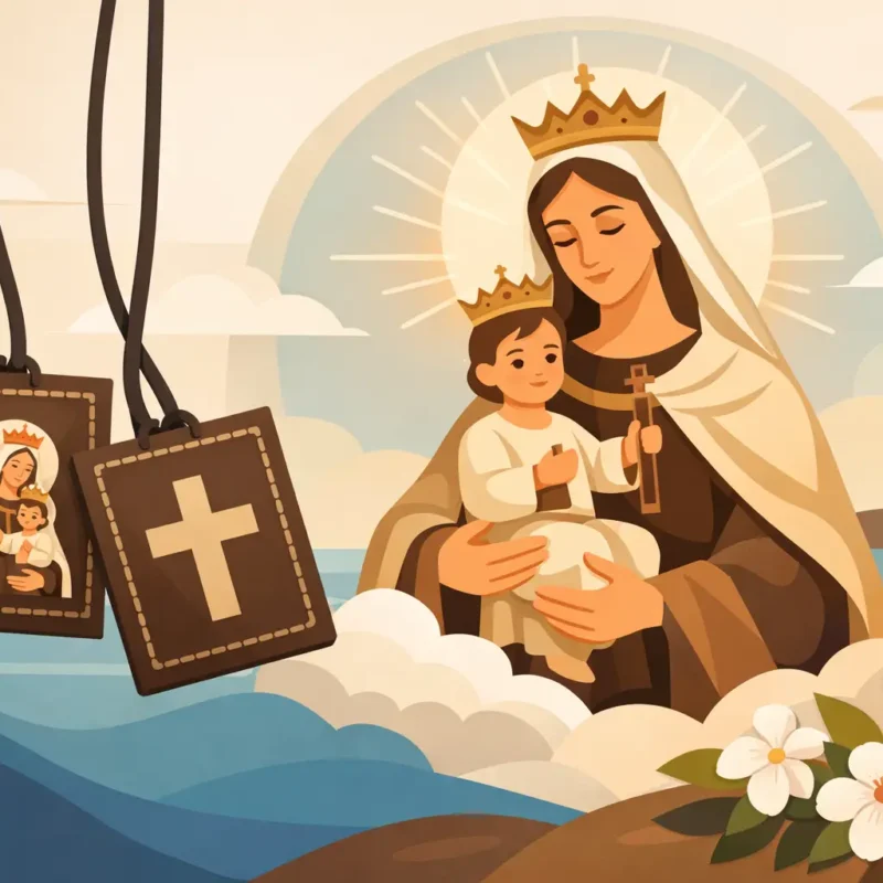 El escapulario de la Virgen del Carmen